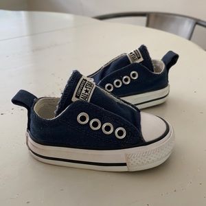 Converse CT Simple Slip Athletic Navy Infant Size 2